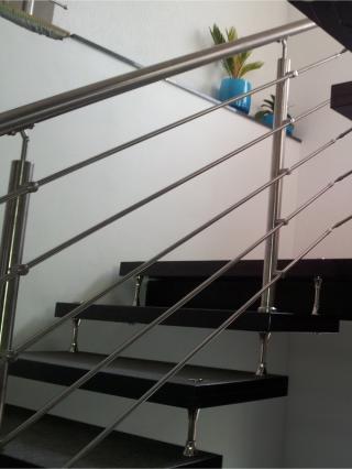 Relinggeländer gerade freitrgaende Treppe Granit Relinggeländer gerade
